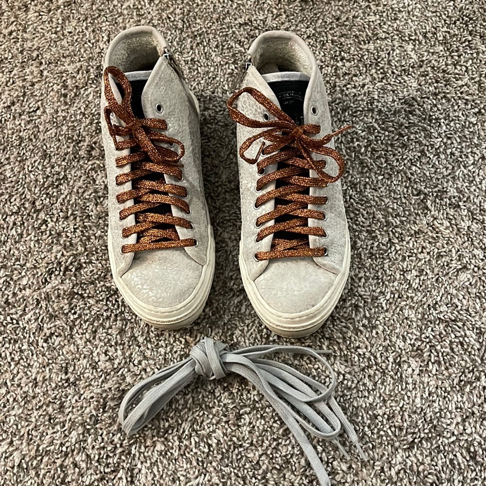 P448 Zip Side Mid Rise Sneaker, Size 38